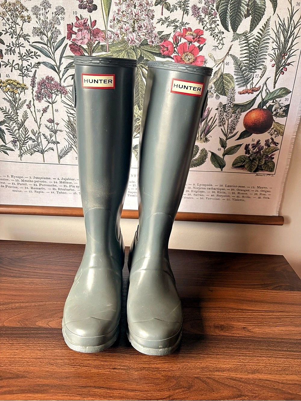 Hunter Original Tall Rain Boots Women's Green